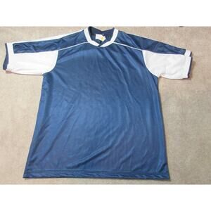 Vintage HIGH 5 Polyester Soccer Shirt Jersey Adult Mens Large Blue NEW